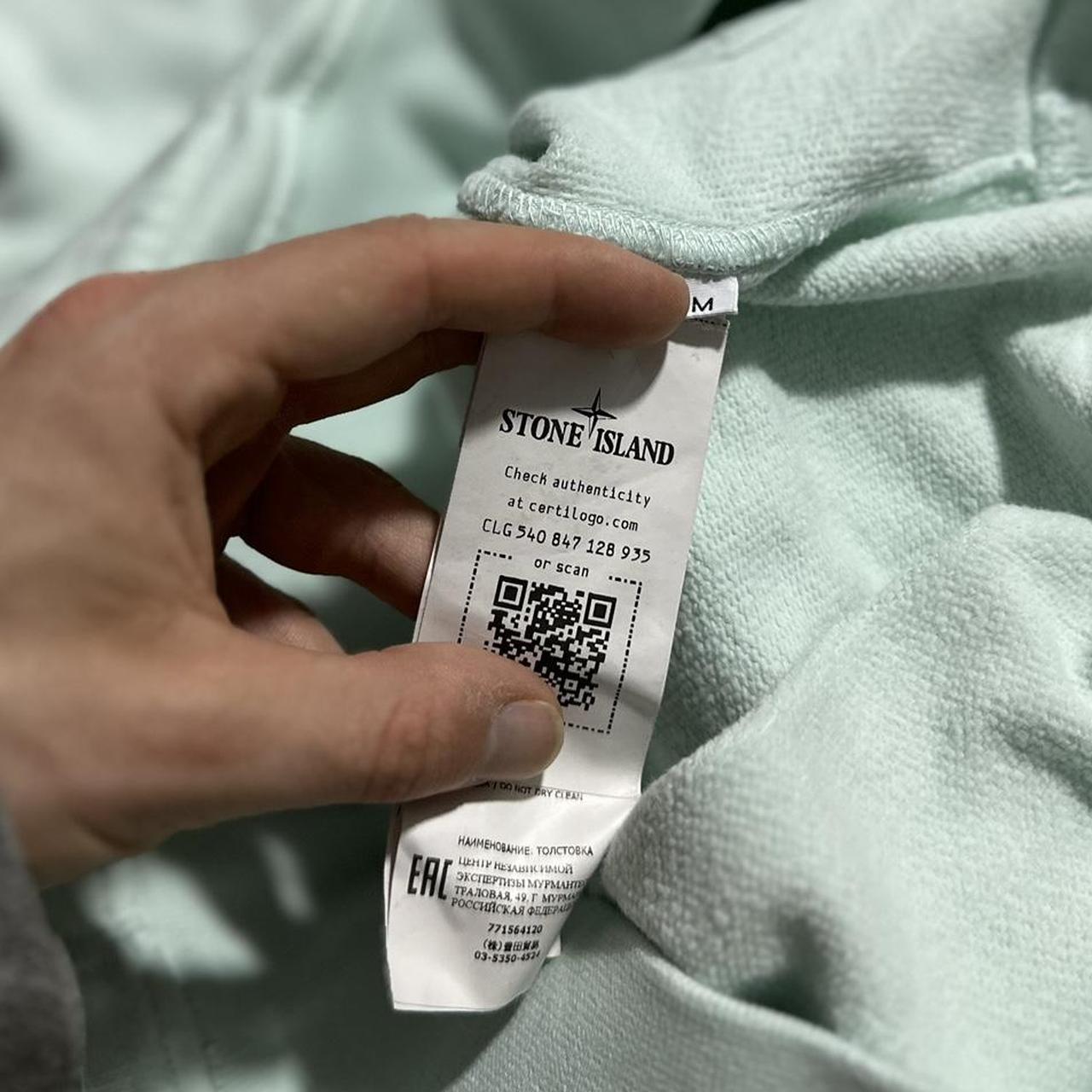 Stone Island Light Blue Pullover Hoodie