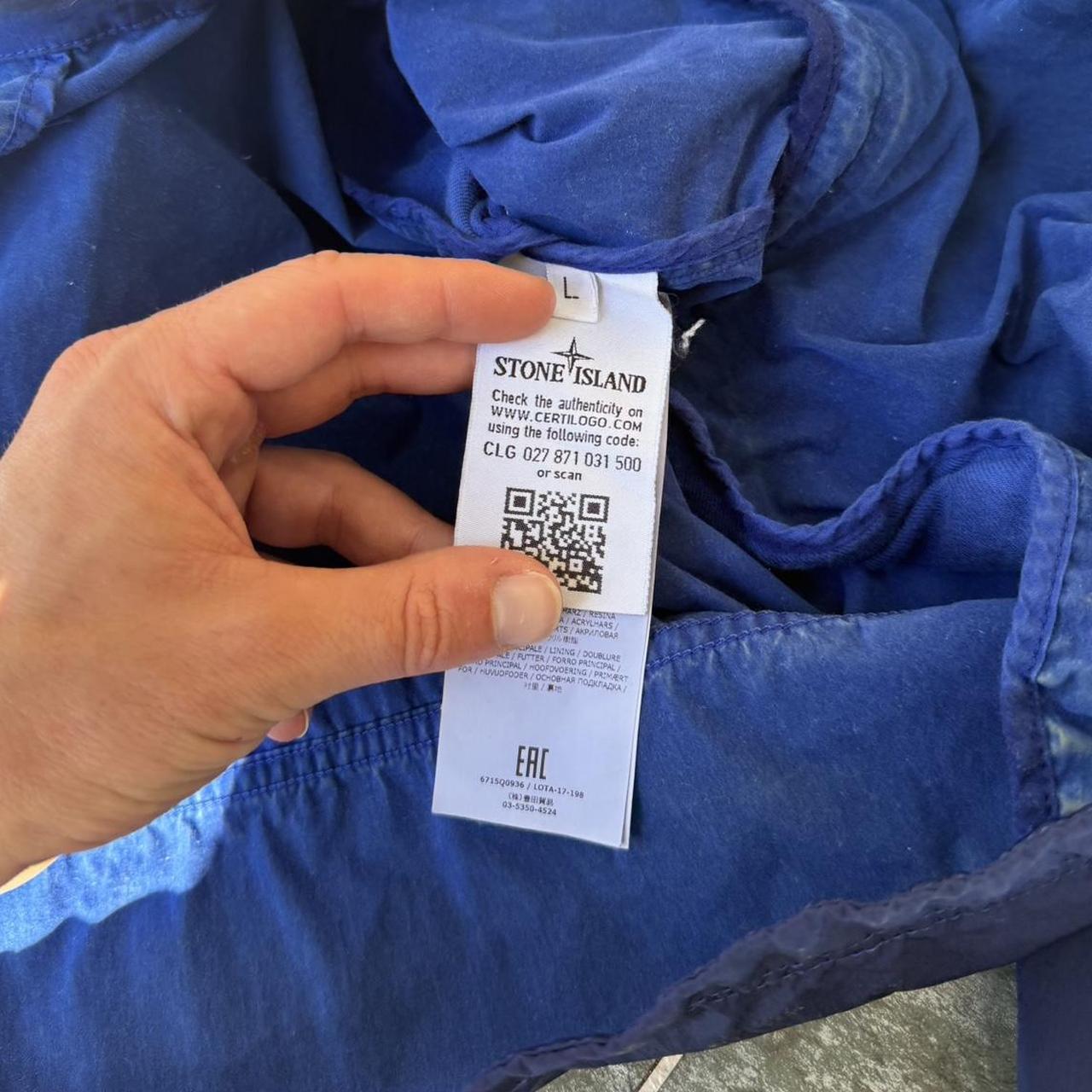 Stone Island Nylon Metal Flock Jacket | Large, Blue