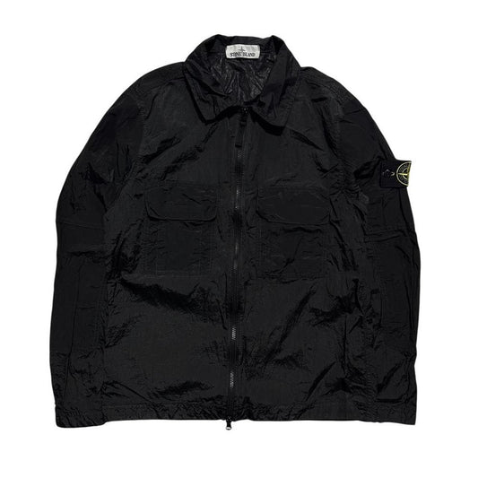 Stone Island Nylon Metal Overshirt | Medium, Black