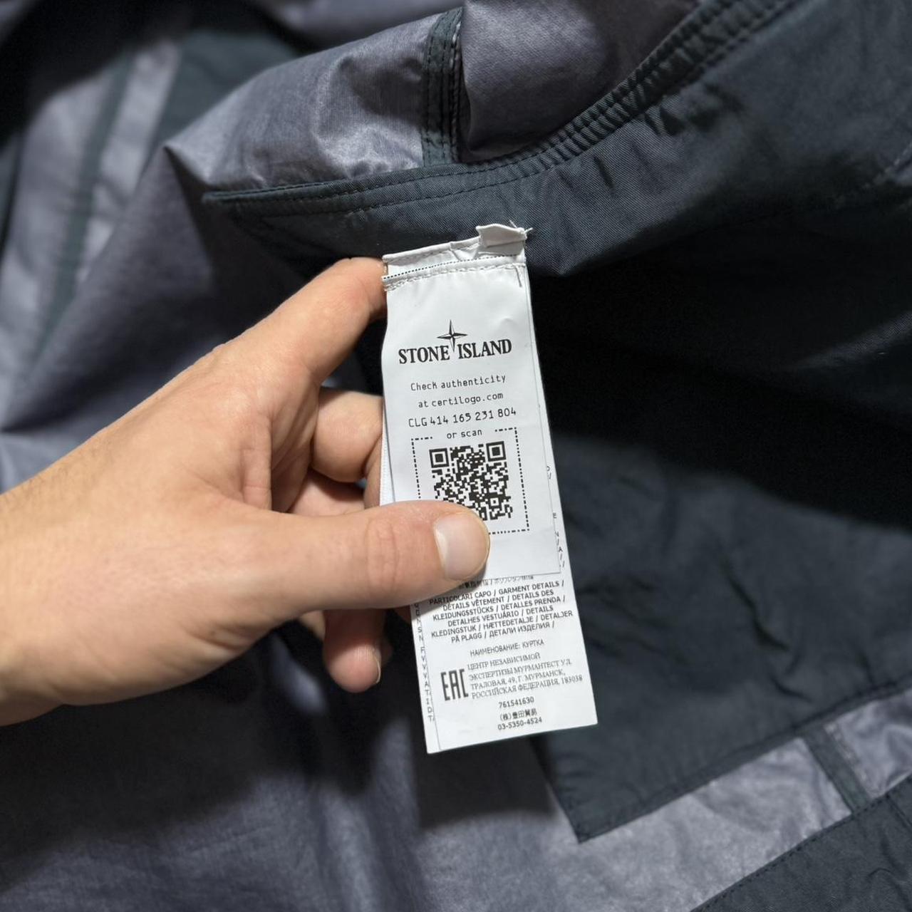 Stone Island Aggressive Gommato Jacket | Large, Dark Grey