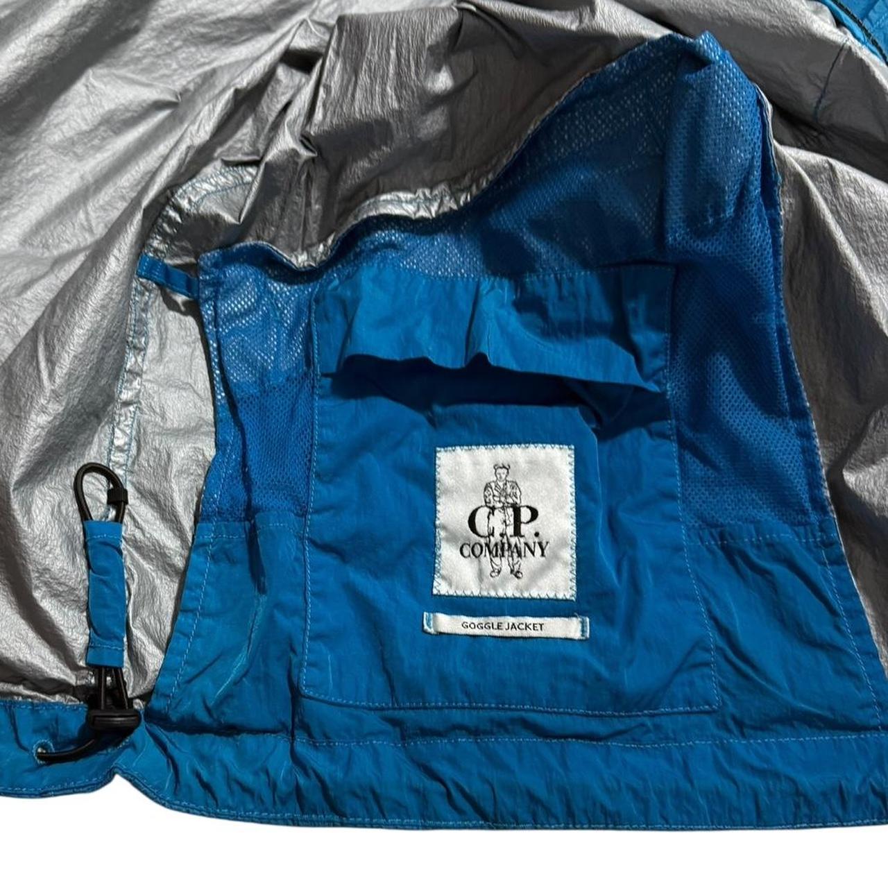 CP Company Nyfoil Goggle Jacket | Large, Blue
