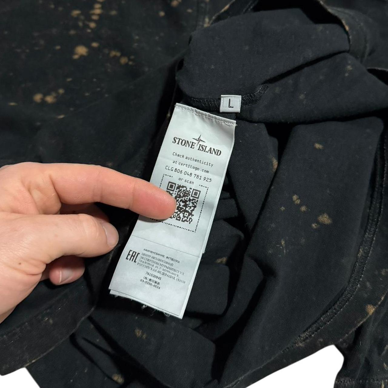 Stone Island Tye Dye T-Shirt | Large, Black