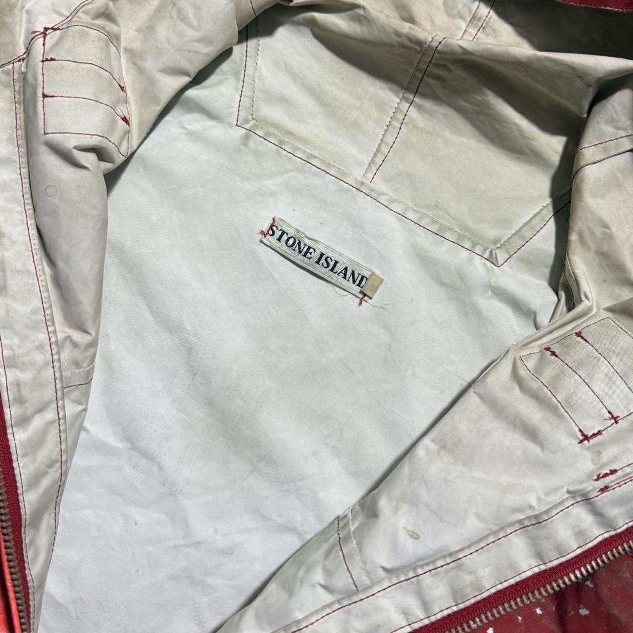Stone Island 1992 Marina Reflective Jacket | XL, Red