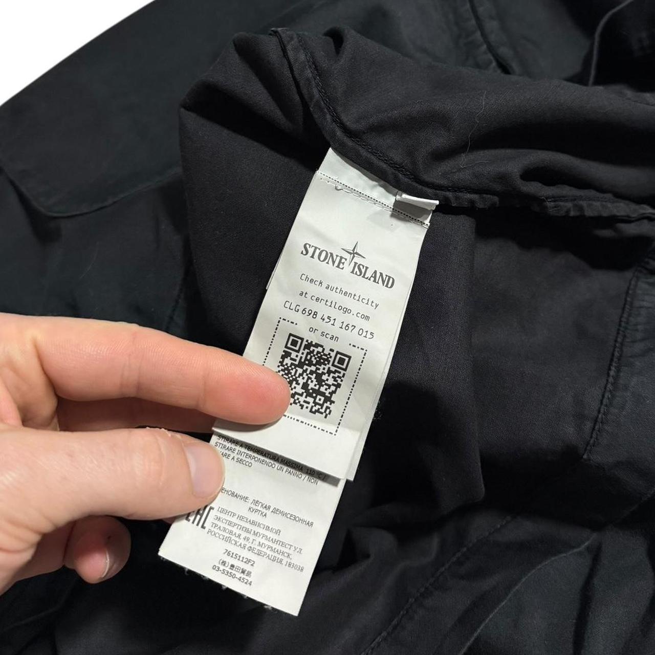Stone Island Ghost Overshirt | Large, Black