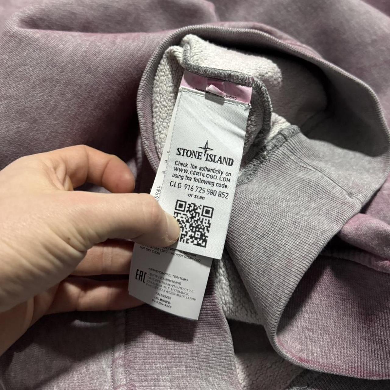 Stone Island Dust Treatment Pullover Crewneck | XXL, Purple