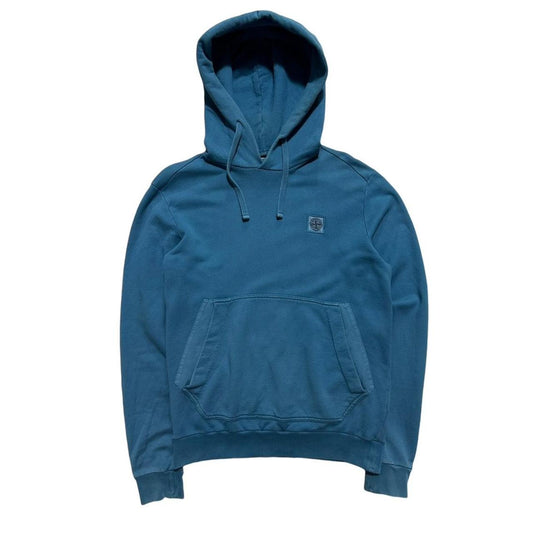 Stone Island Pullover Hoodie | Medium, Teal