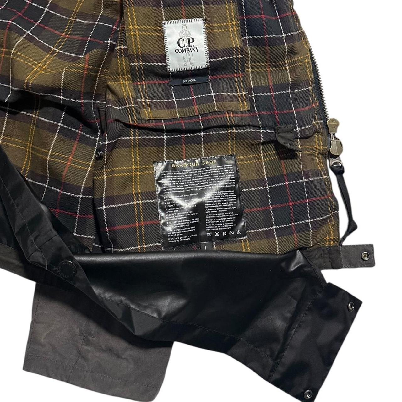CP Company Barbour 500 Mille Miglia Wax Jacket | Large, Olive Green