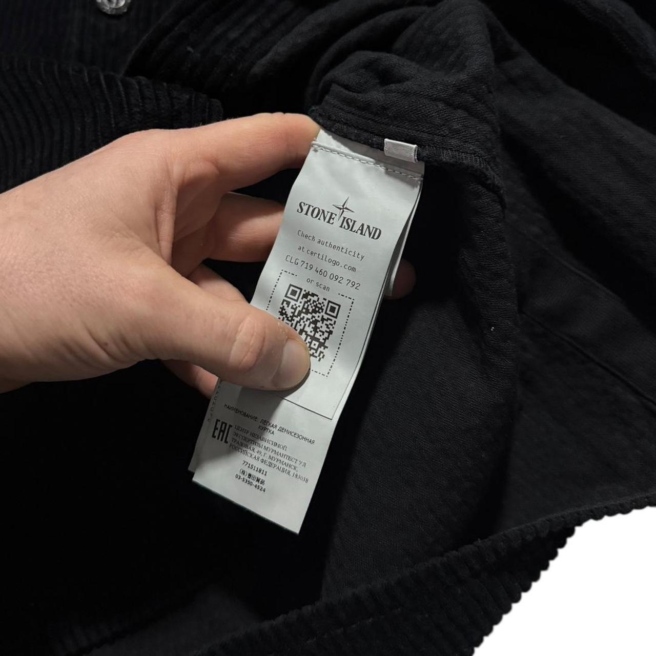 Stone Island Black Heavy Corduroy Shirt | Large, Black