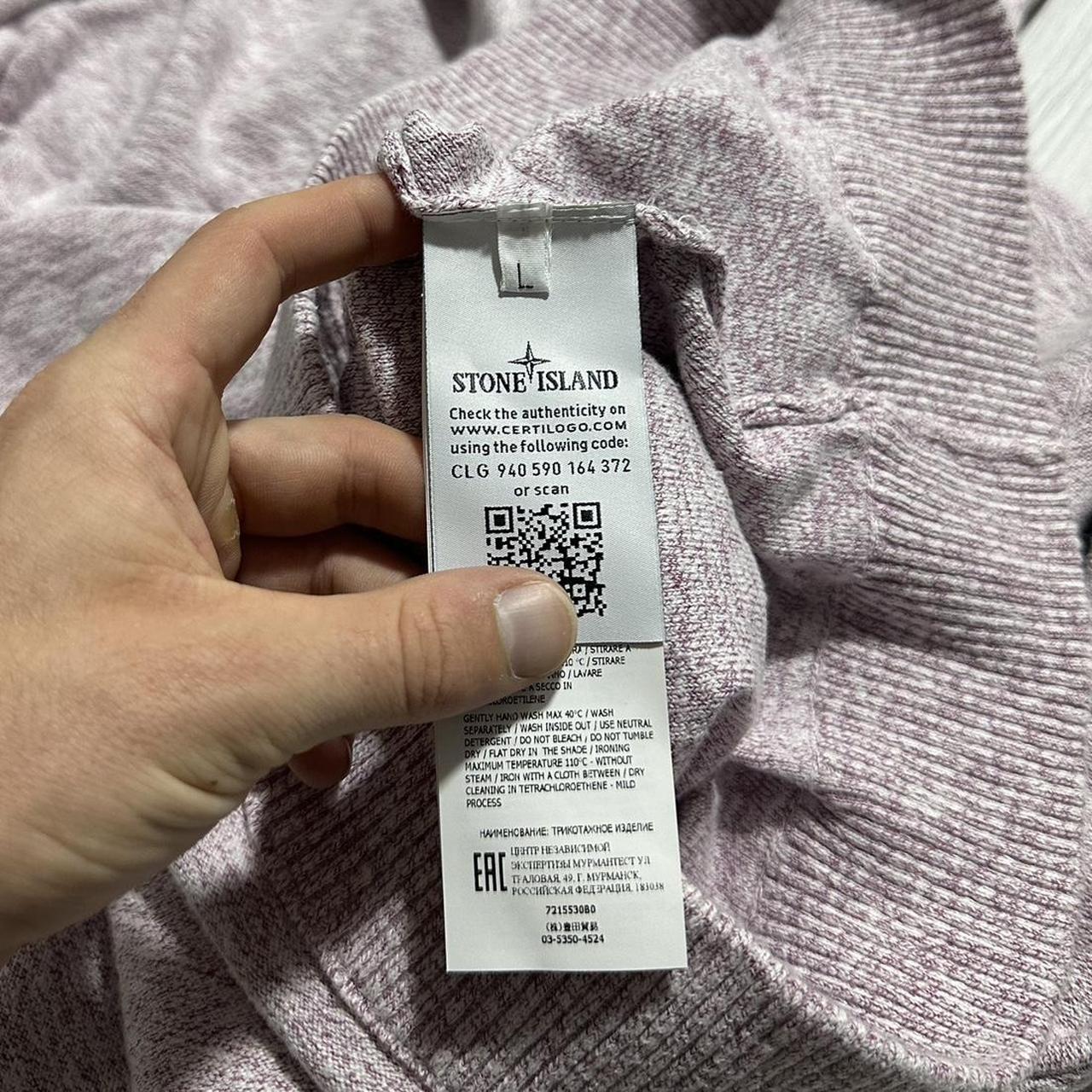 Stone Island Pink Grain Hoodie | Large, Pink