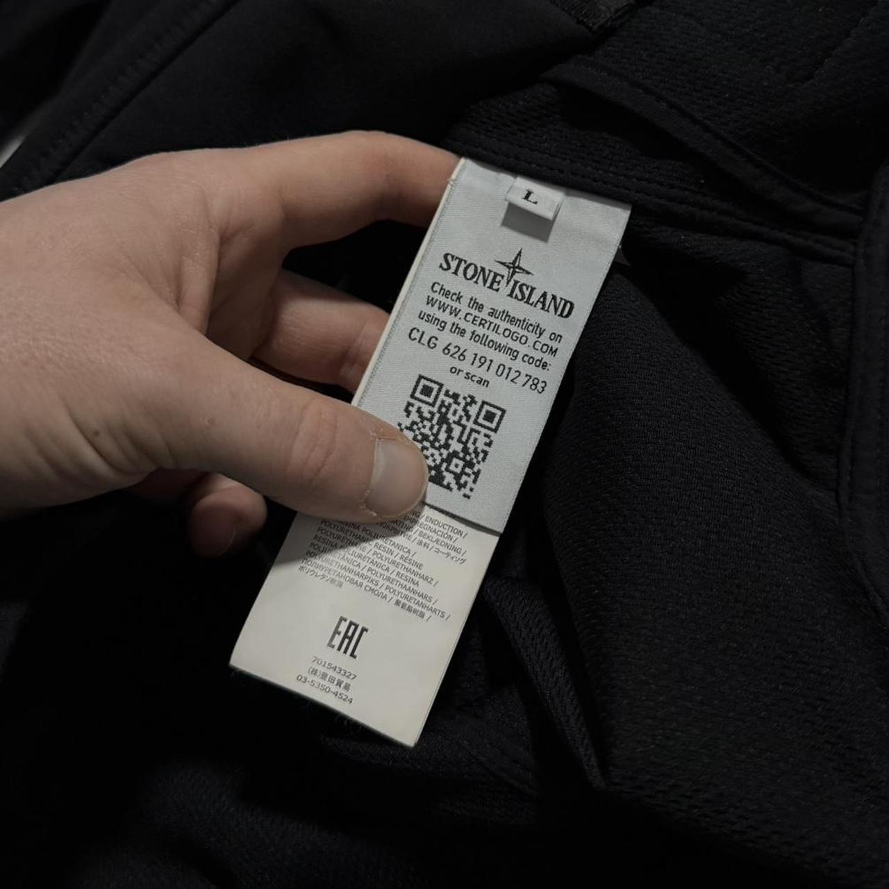 Stone Island Light Soft Shell Jacket | Large, Black