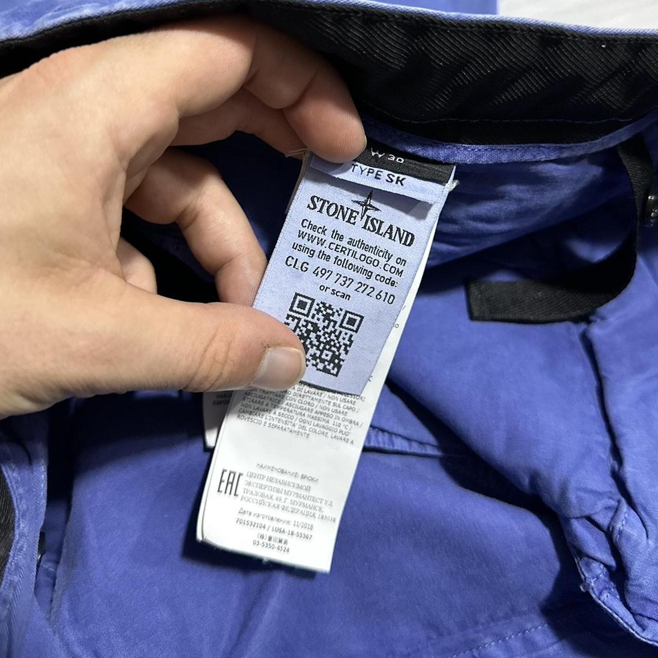 Stone Island Blue Combat Cargos | W30, Blue