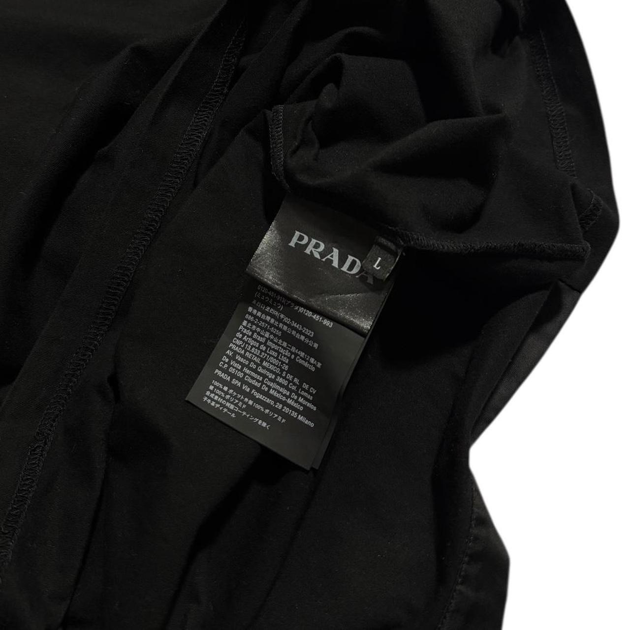 Prada Re Nylon Black Pocket T-Shirt | Large, Black