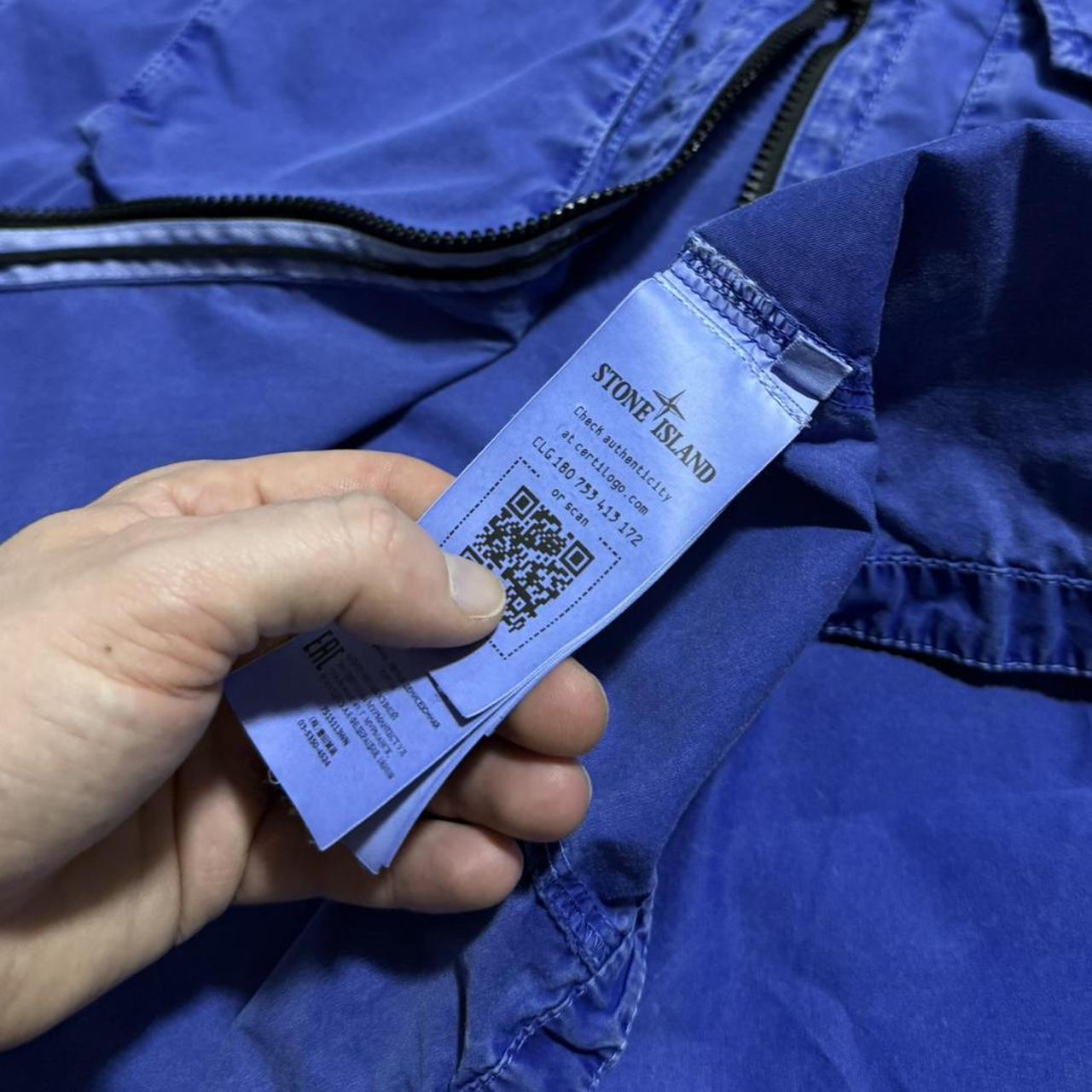Stone Island Double Pocket Overshirt | XL, Cobalt Blue