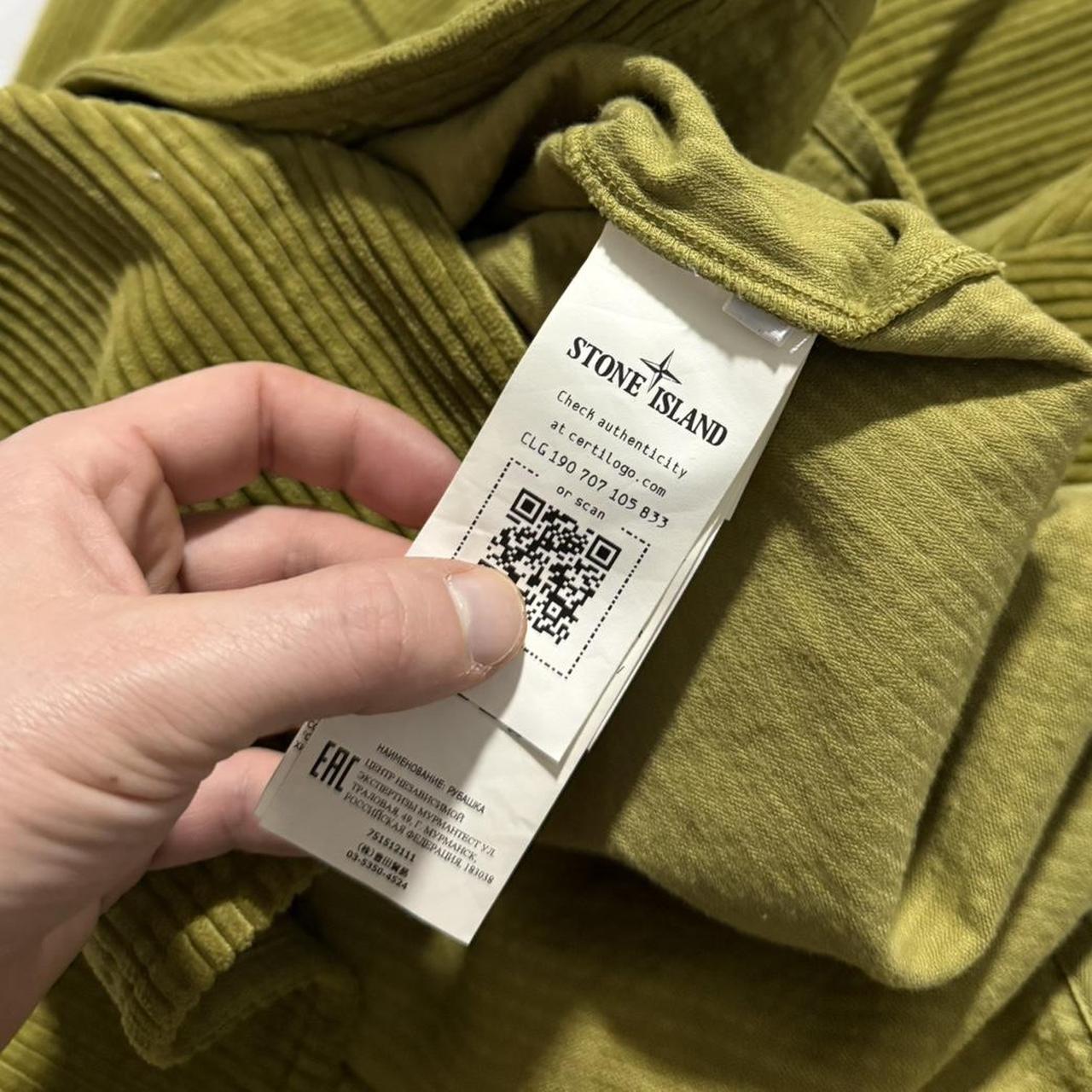 Stone Island Heavy Corduroy Shirt | XXL, Olive Green