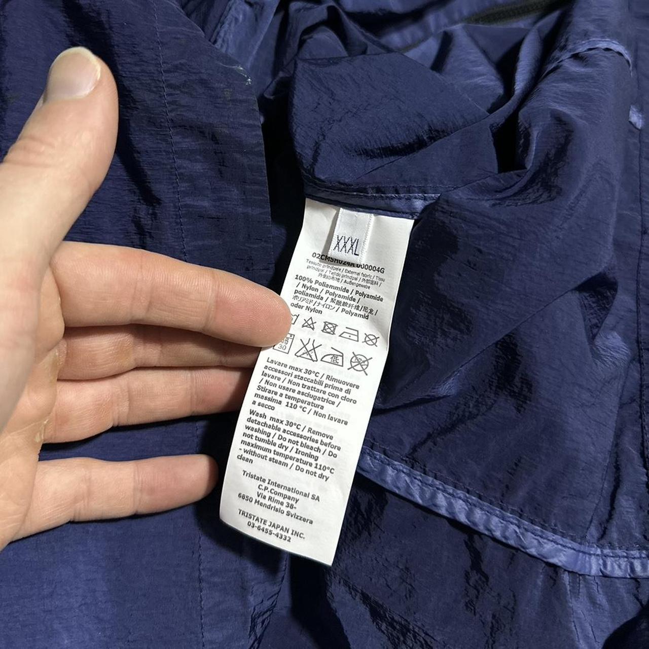 CP Company Blue Nylon Overshirt | XXXL, Blue