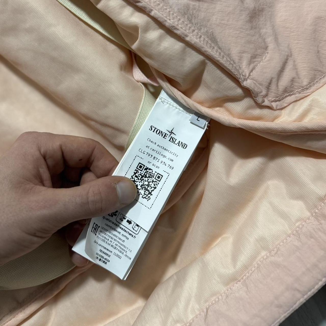 Stone Island Shadow Project 5L Peach Mesh Jacket | Large, Peach