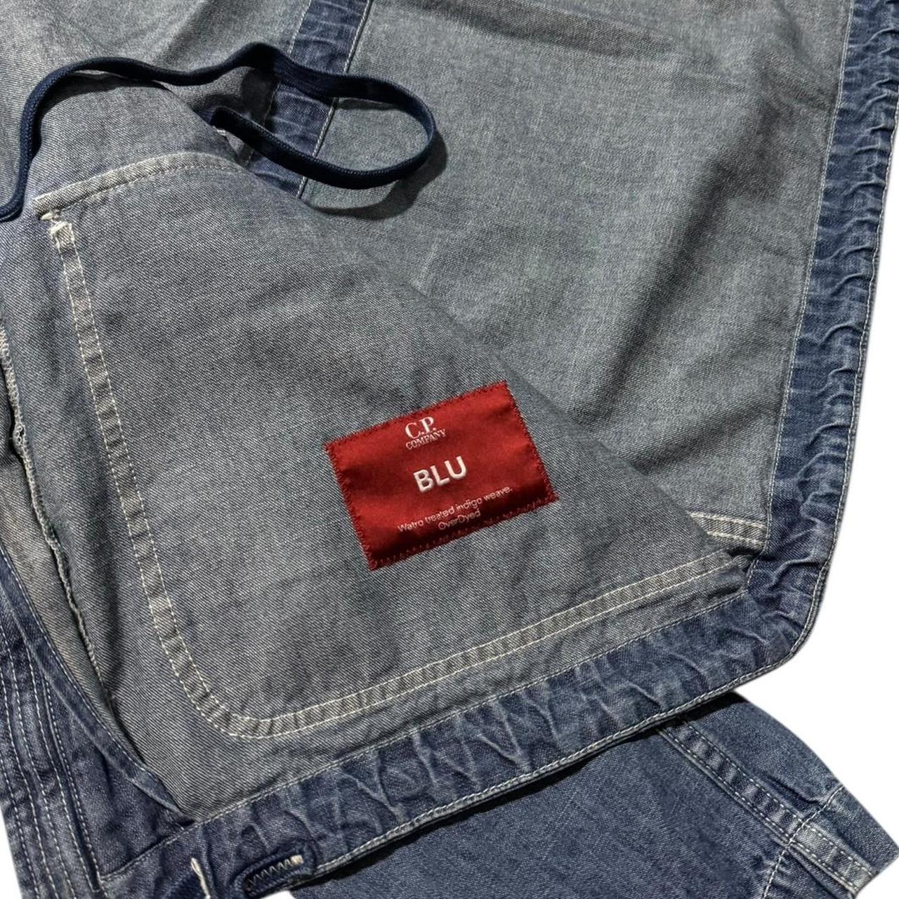CP Company Blu Denim Goggle Jacket