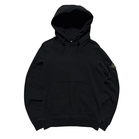 Stone Island Pullover Hoodie | Medium, Black