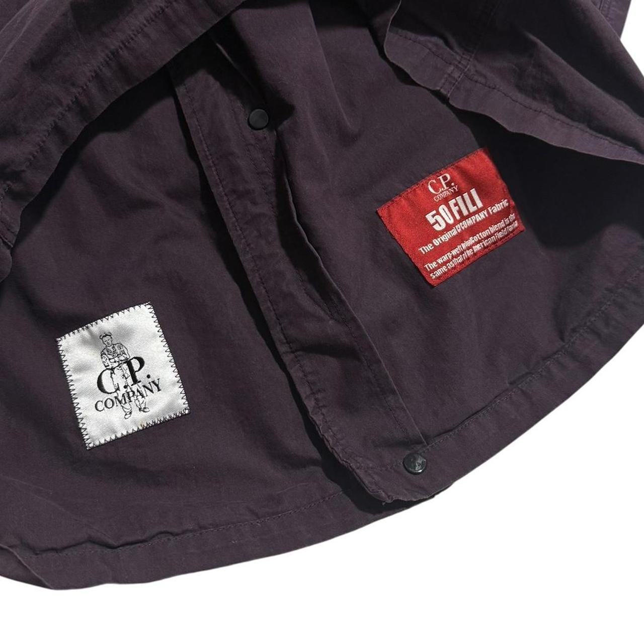 CP Company 50 Fili Canvas Goggle Jacket | Large, Dark Purple