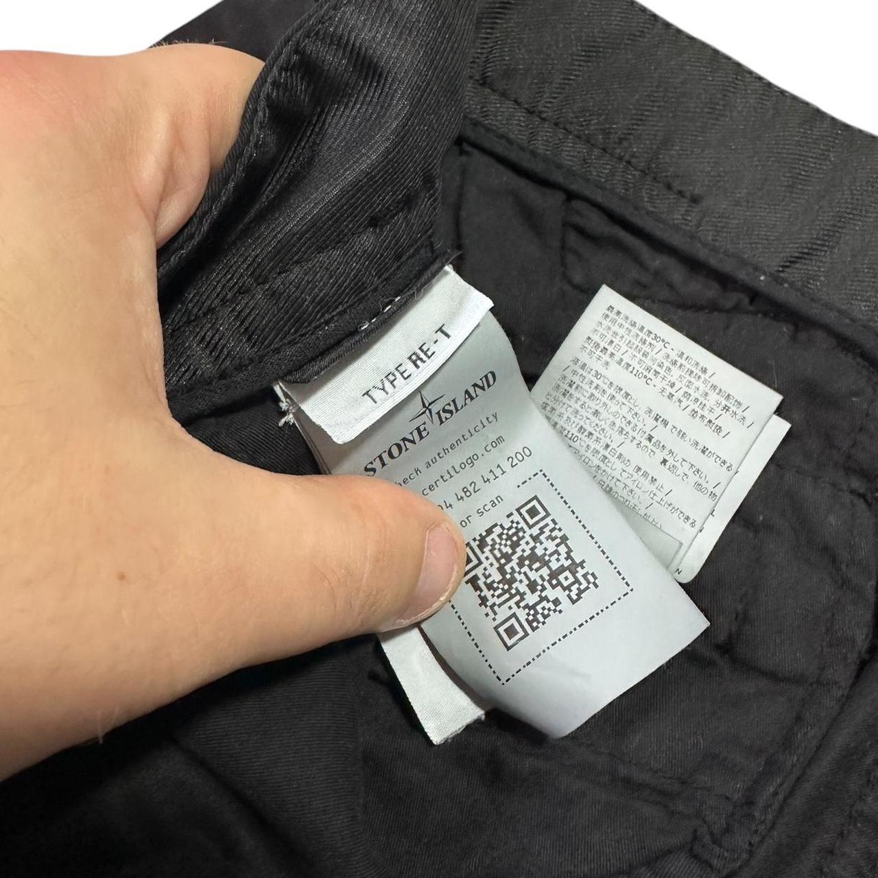 Stone Island Black Cargo Trousers | W30, Black