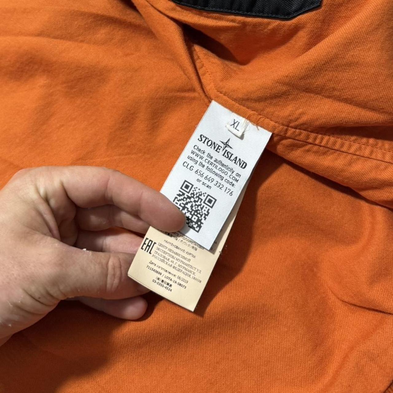 Stone Island Reflective Weave Jacket | XL, Orange