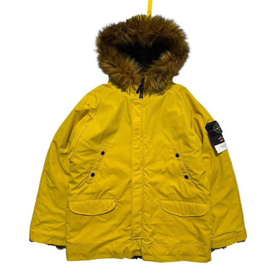 Stone Island Supreme 2022 Formula Steel Faux Fur Reversible Jacket