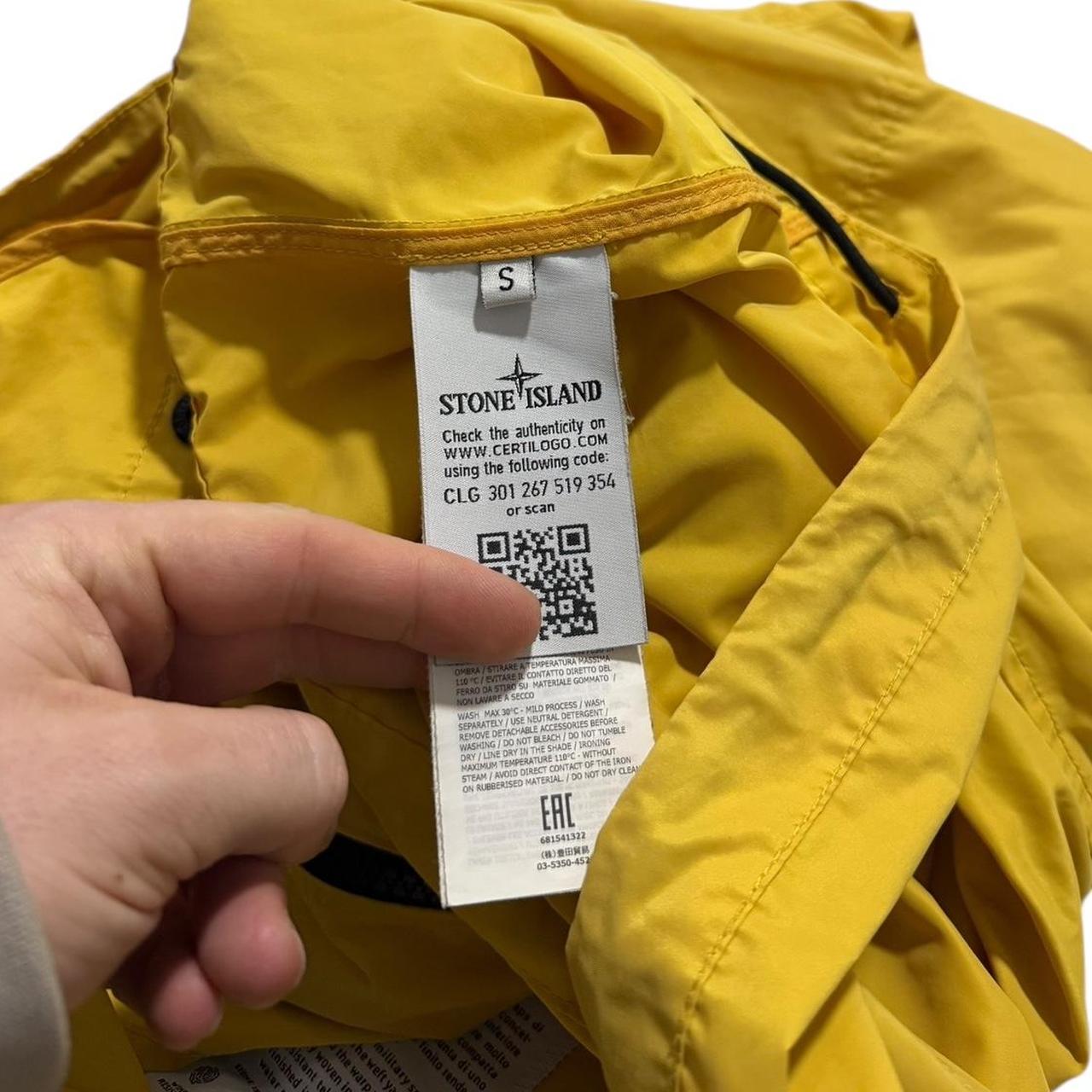 Stone Island Micro Reps Smock Jacket | Small, Yellow