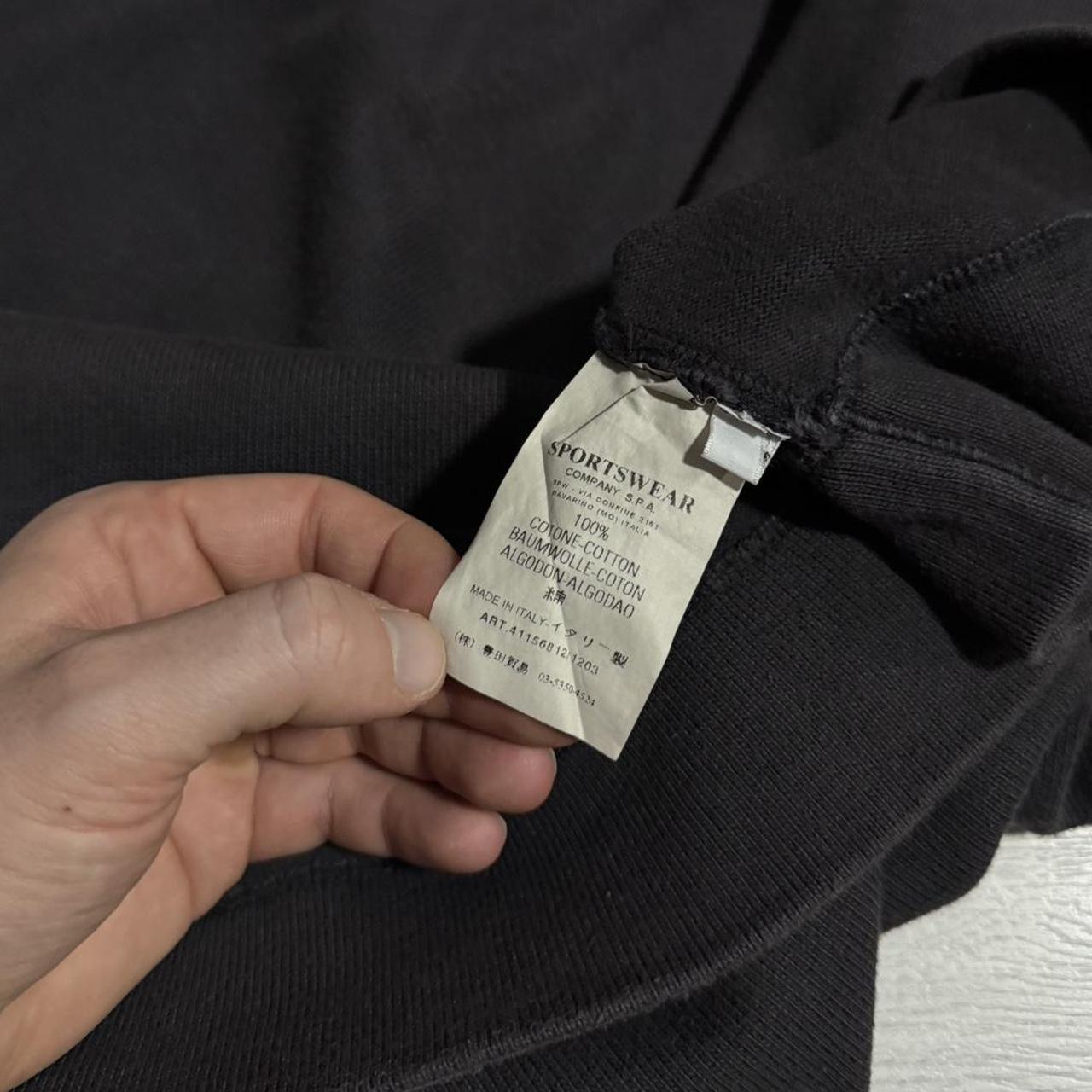 Stone Island Quarter Zip Pullover | Large, Black