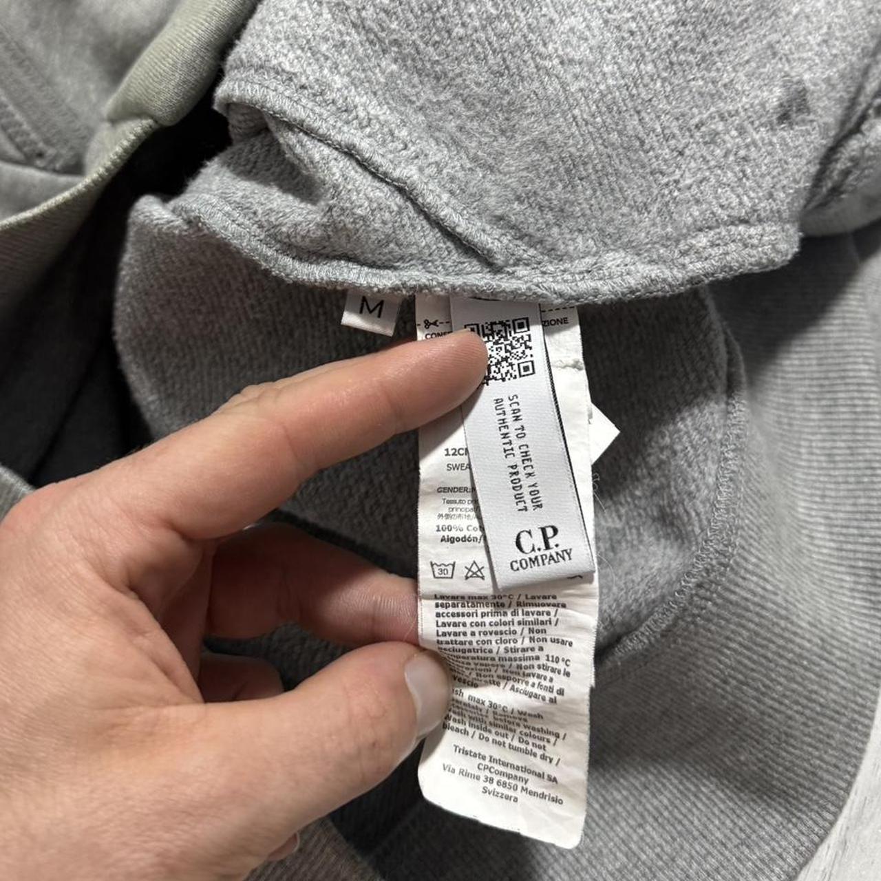 CP Company Full Zip Goggle Hoodie | Medium, Grey