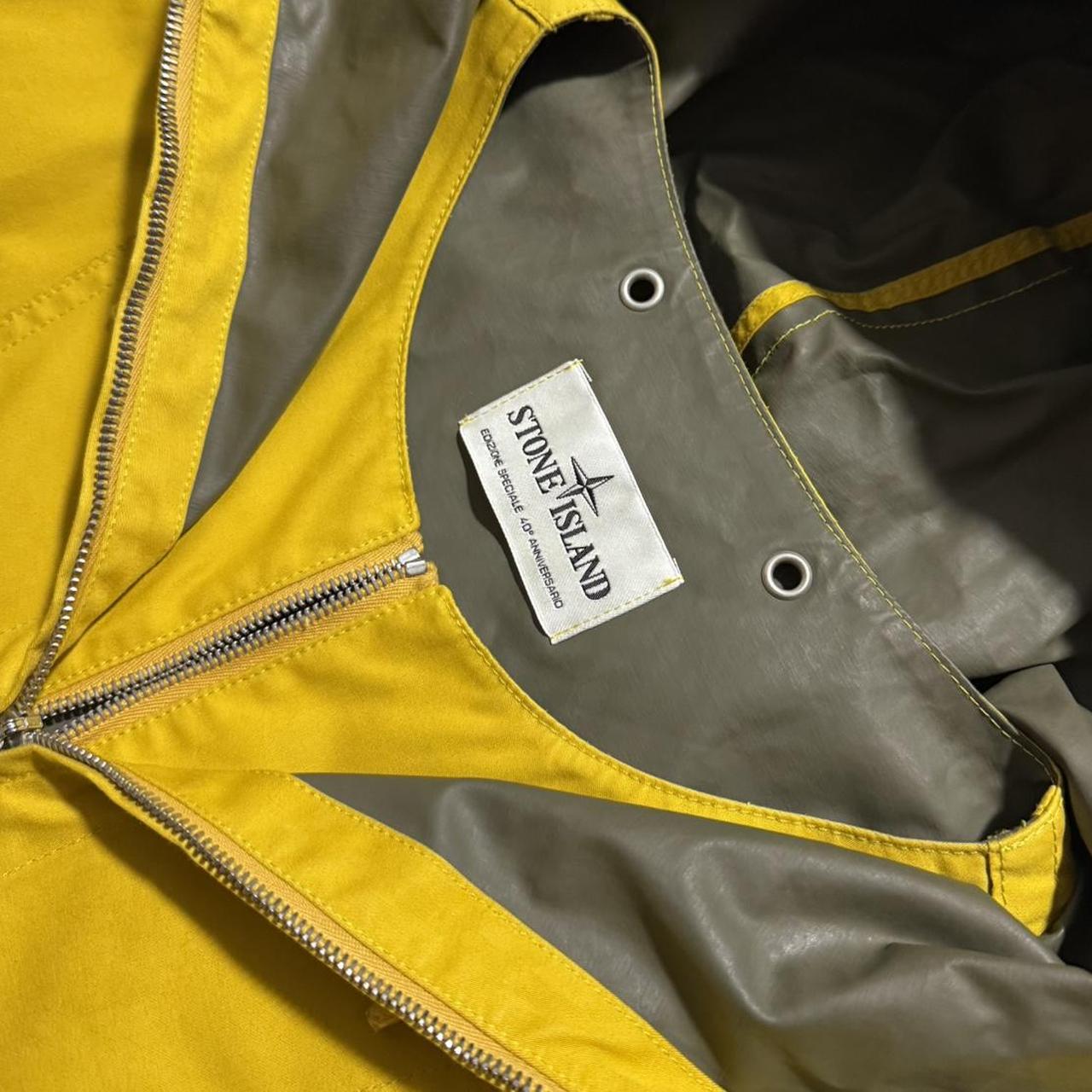 Stone Island Marina Raso Gommato Smock Jacket | XL, Mustard Yellow