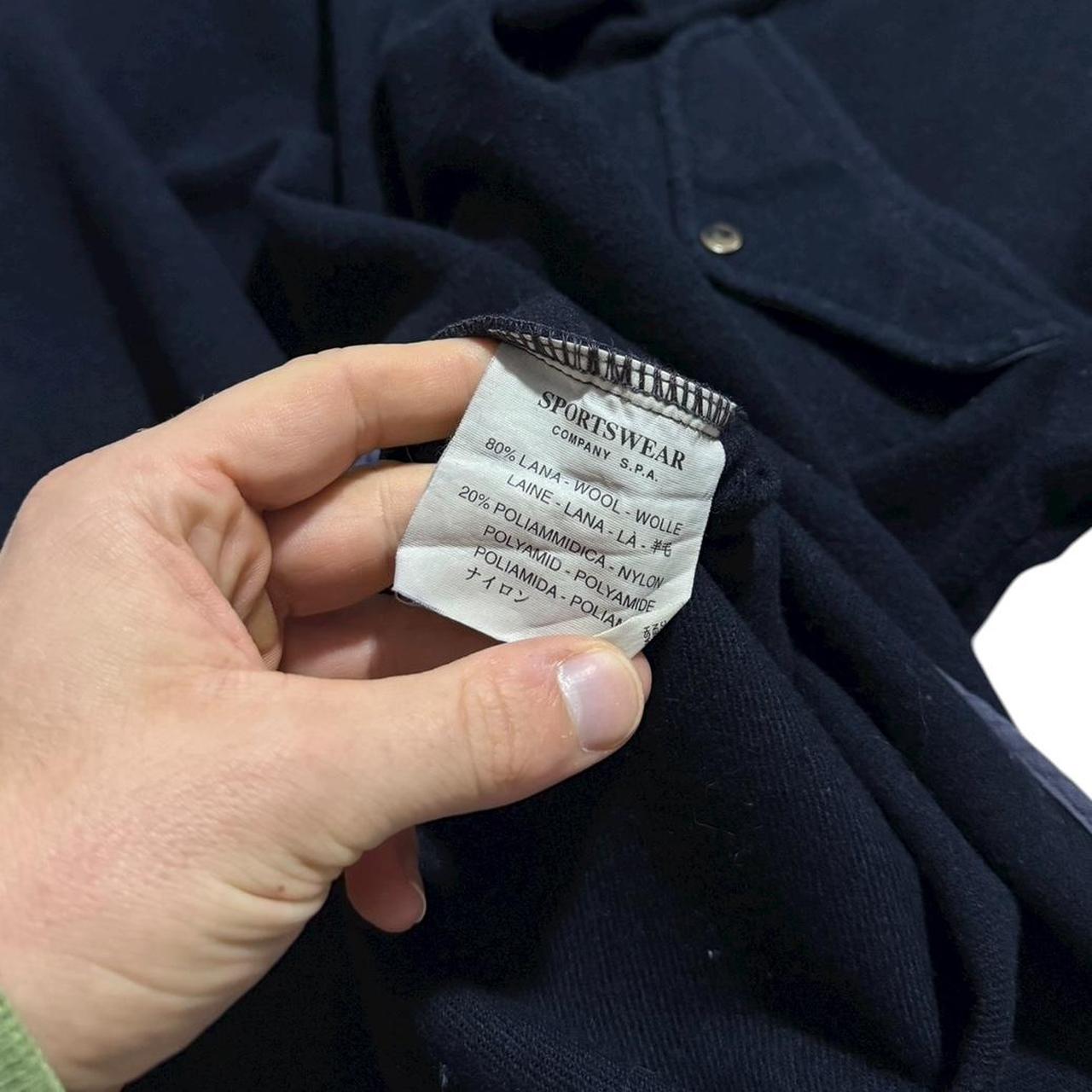 Stone Island 1997 Wool Pullover | Medium, Navy