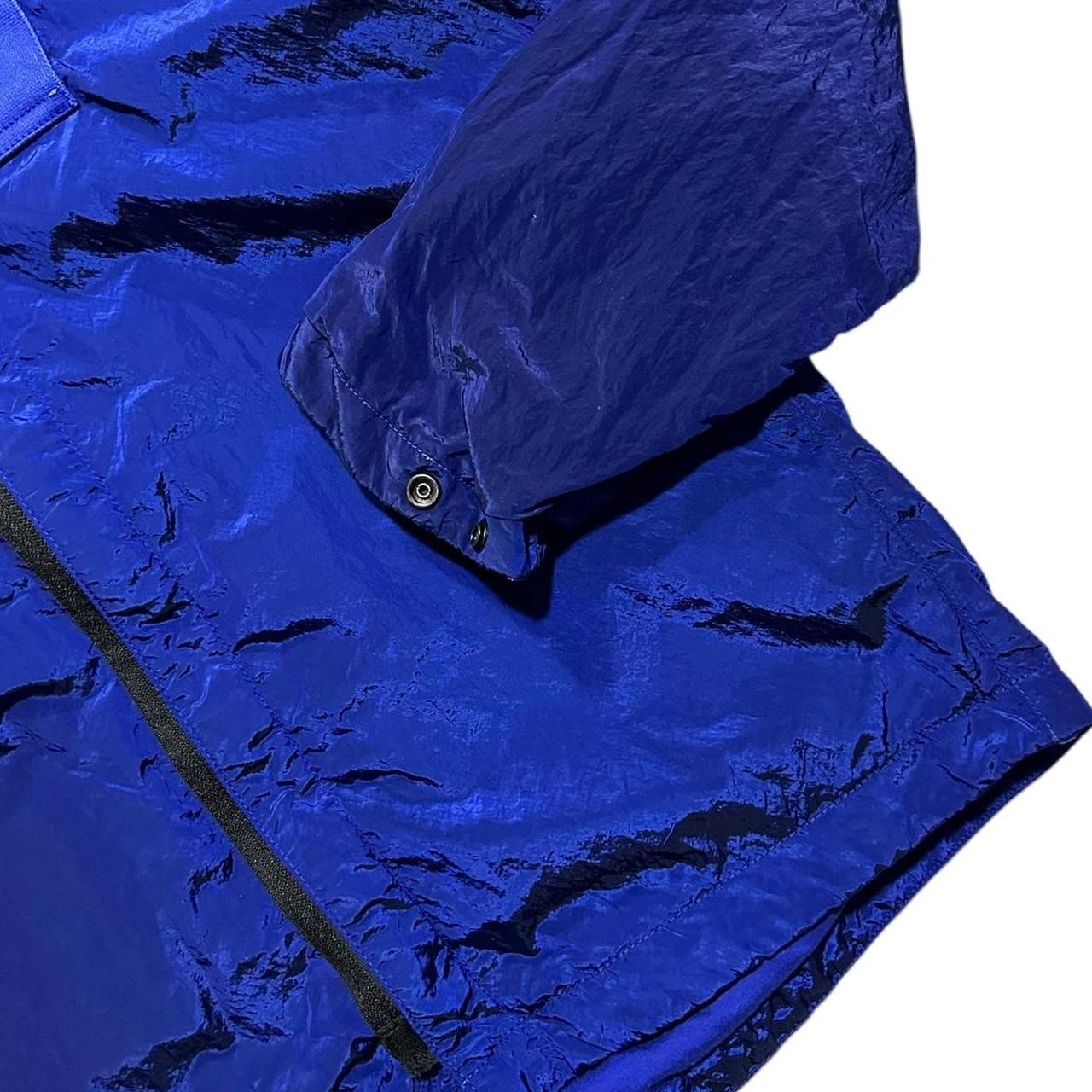 Stone Island Blue Nylon Metal Overshirt