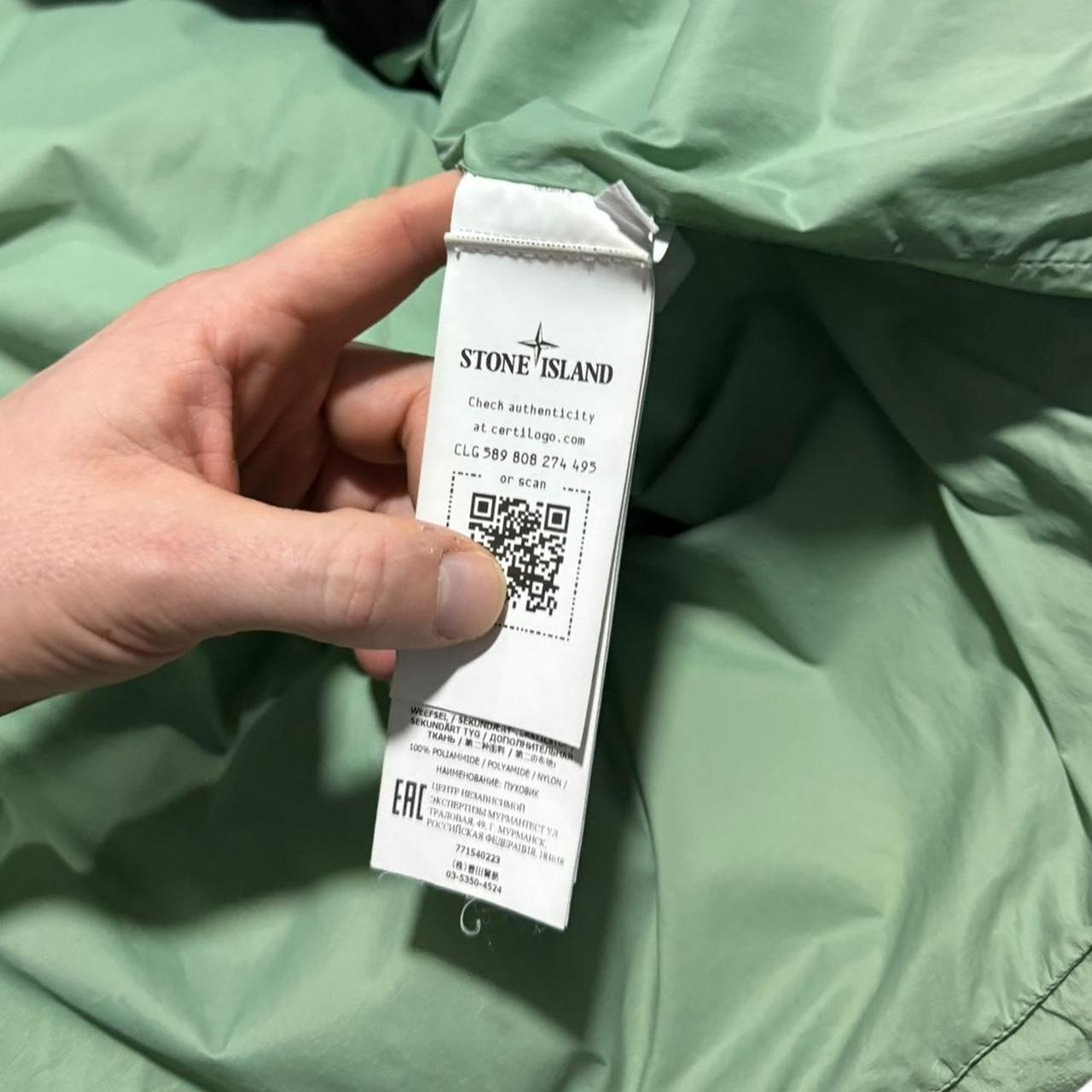 Stone Island Garment Dyed Down Crinkle Reps Jacket | Medium, Olive Green