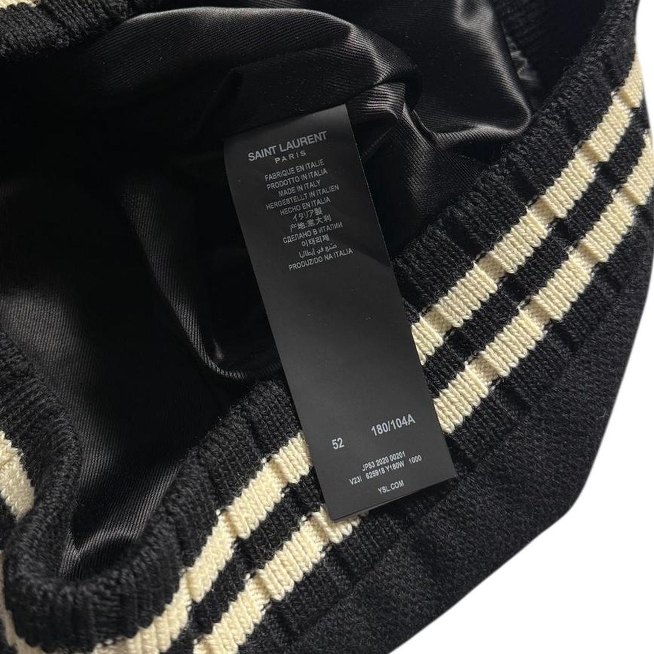 Saint Laurent Paris Teddy Backprint Varsity Jacket