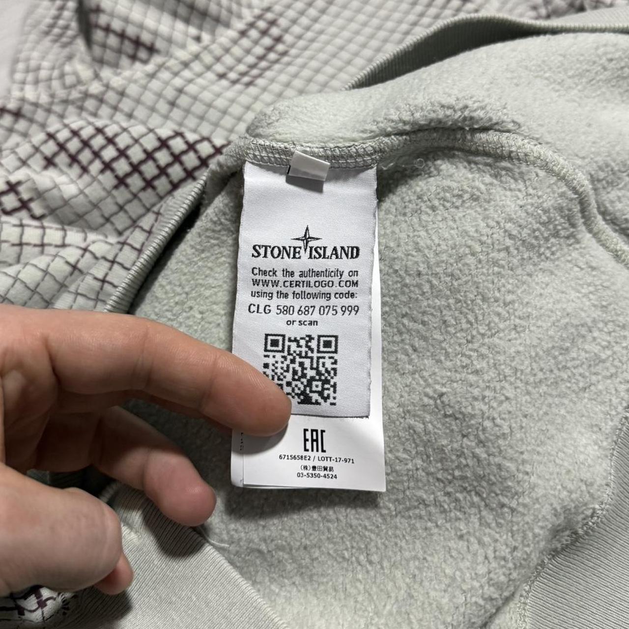 Stone Island Grid Camo Pullover Quarter Zip