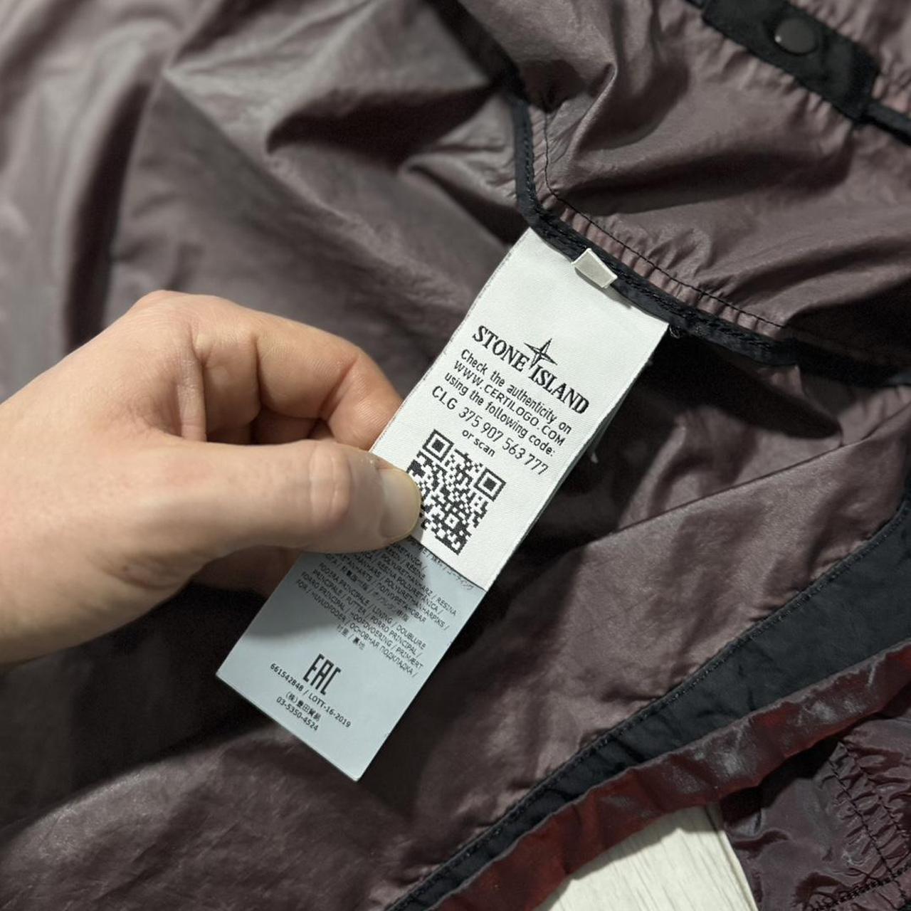 Stone Island Nylon Metal Weft Jacket | Medium, Metallic Burgundy