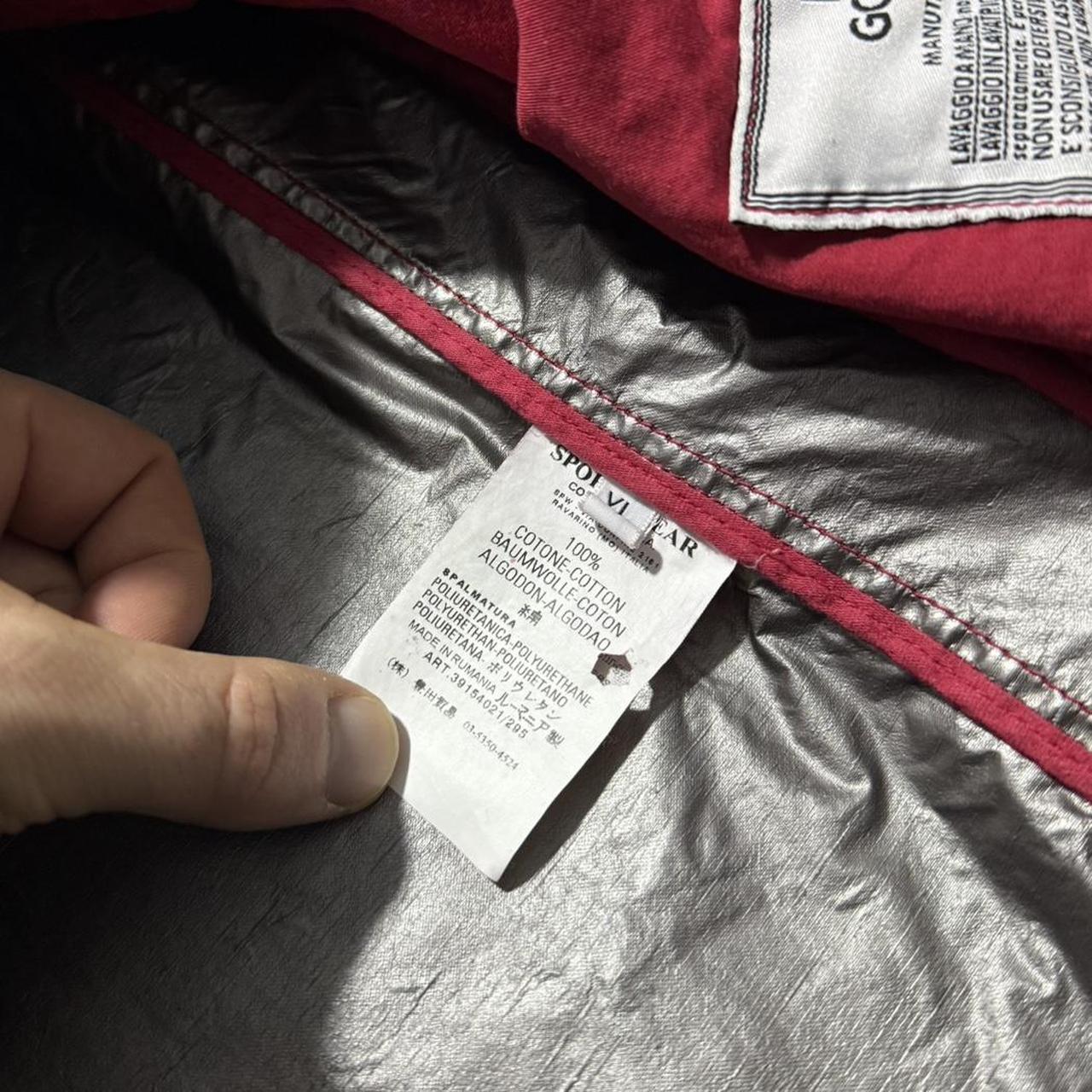 Stone Island A/W 2003 Raso Gommato Jacket | XL, Red