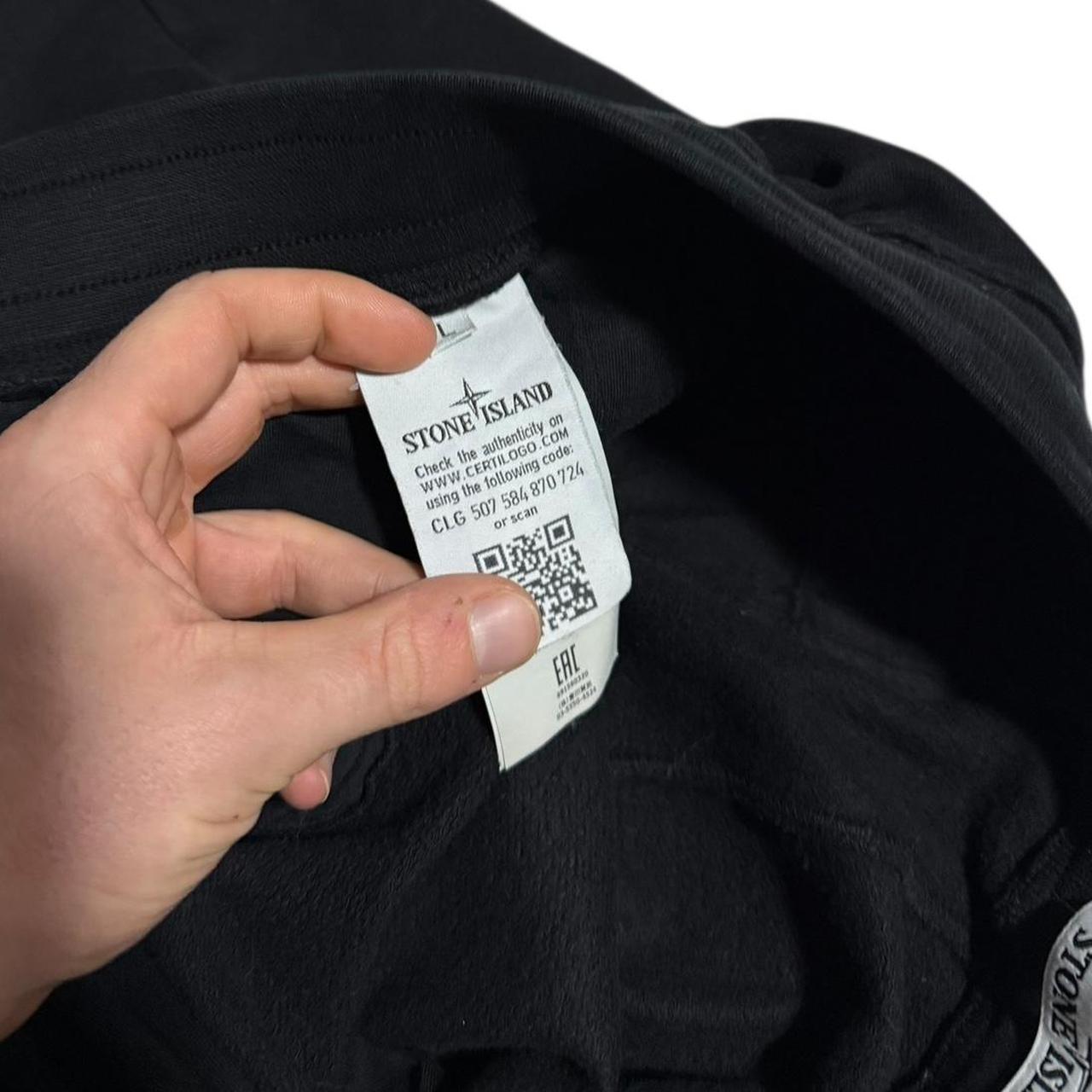 Stone Island Cotton Bottoms | Large, Black