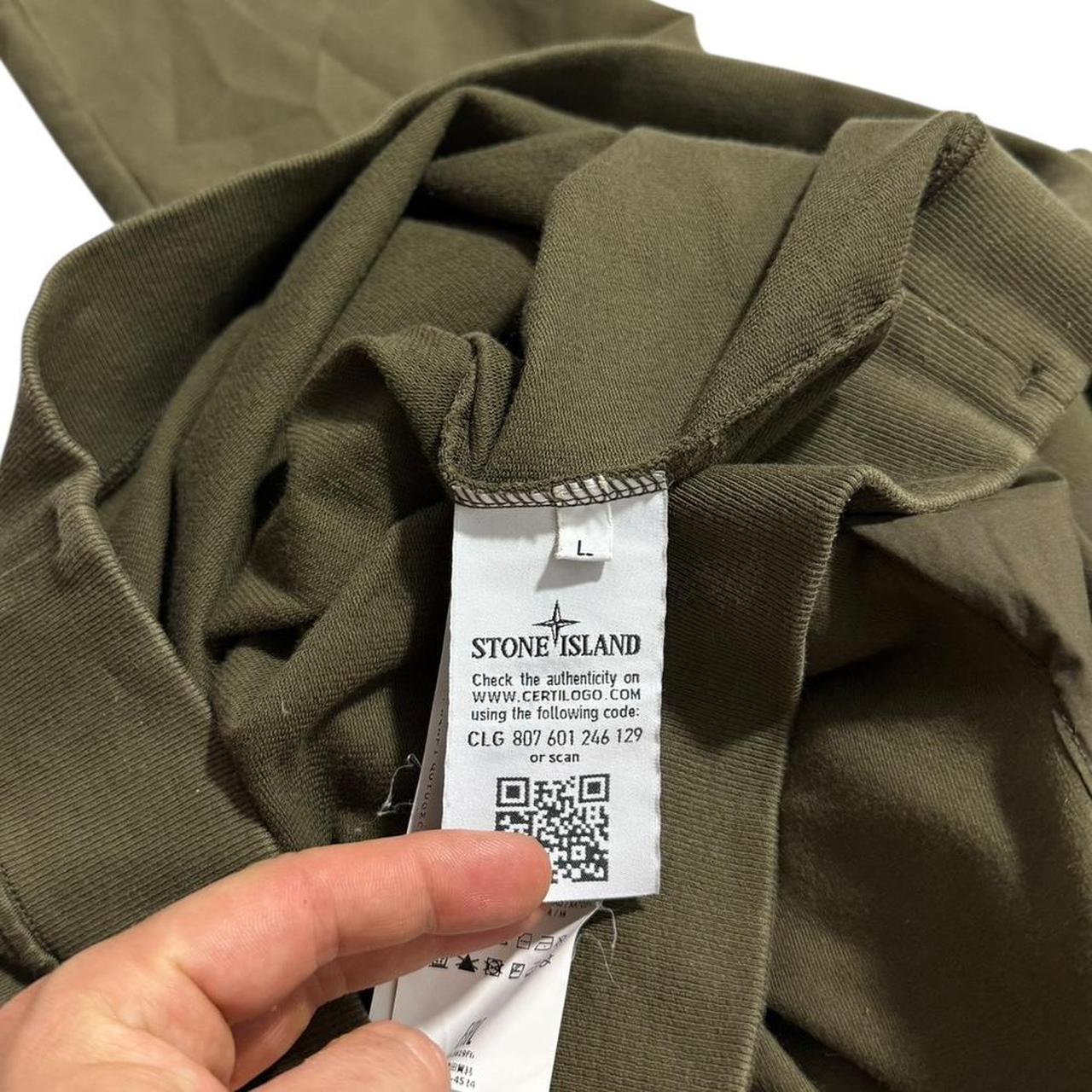 Stone Island Ghost Double Pocket Pullover | Large, Olive Green