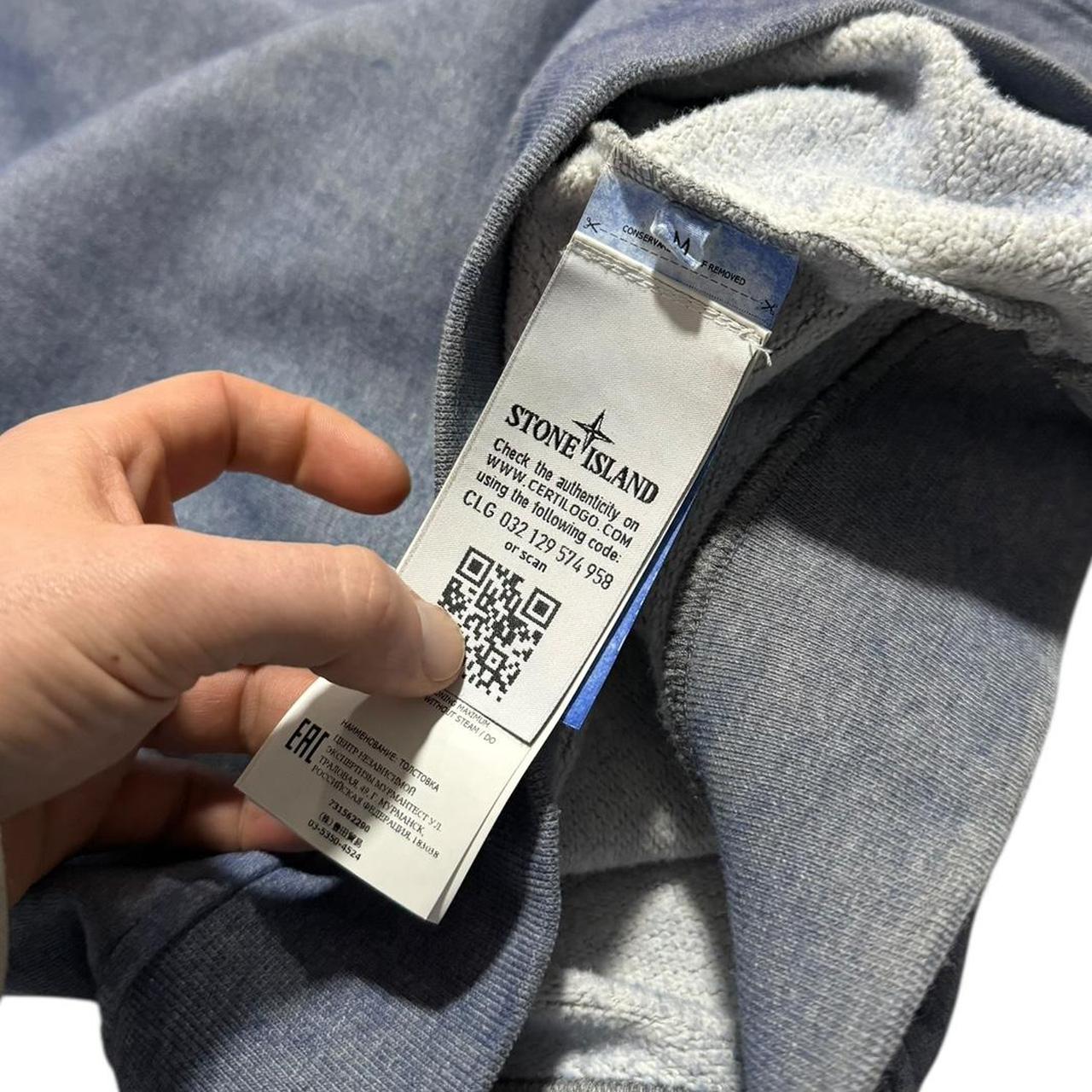 Stone Island Dust Treatment Pullover Crewneck | Medium, Blue