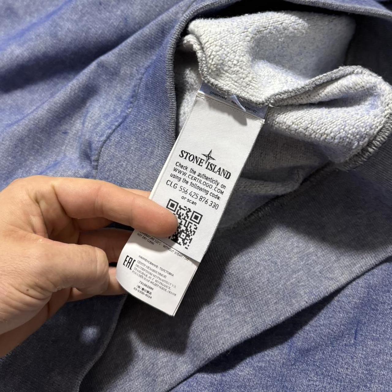Stone Island Dust Treatment Crewneck | Medium, Dusty Blue