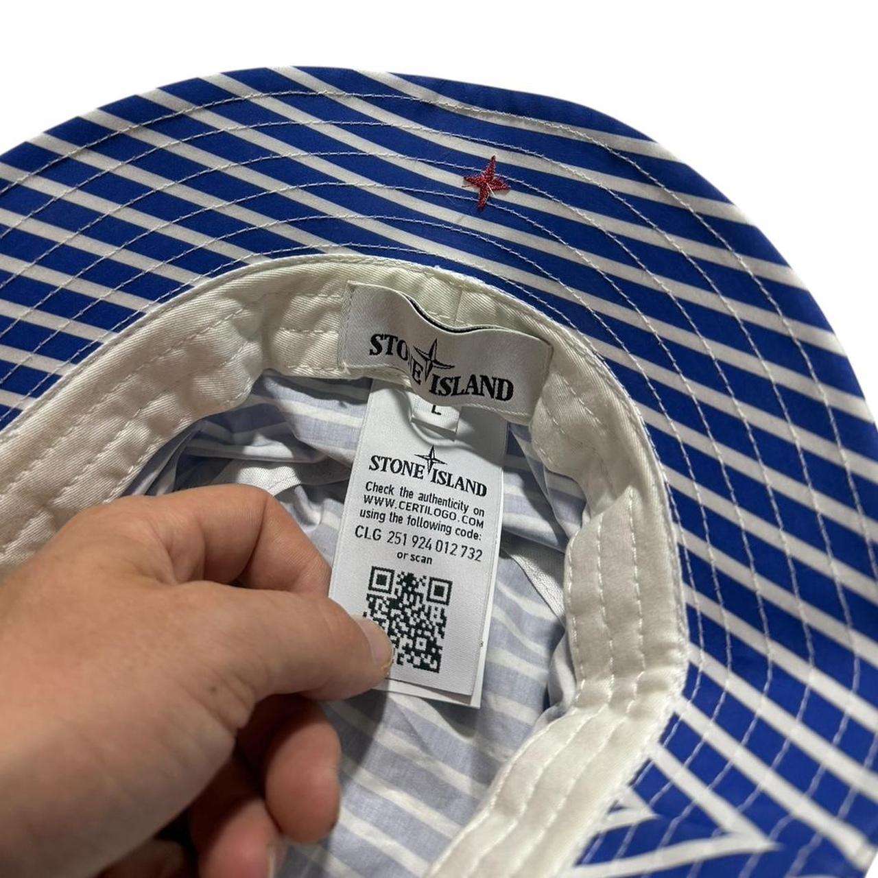 Stone Island Marina Bucket Hat | O/S, Blue and White