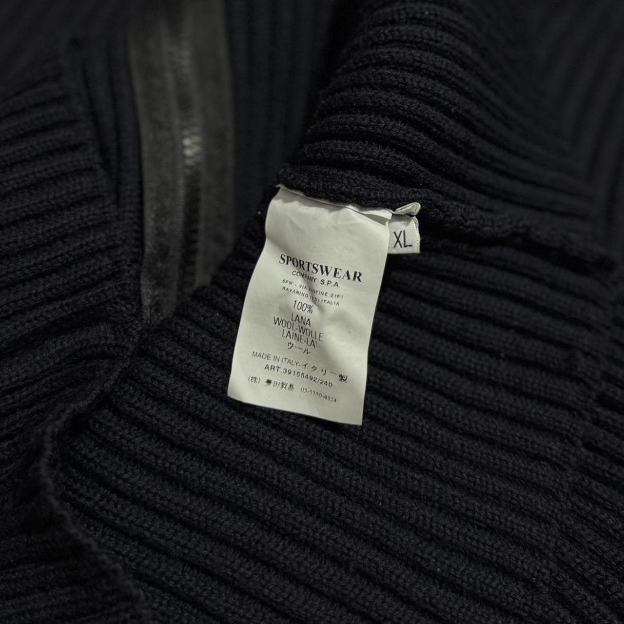 Stone island Ribbed Wool Full Zip | XL, Black