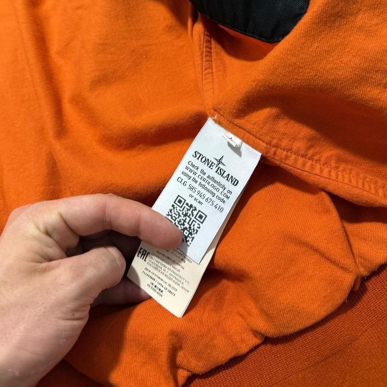 Stone Island Reflective Weave Jacket | Large, Orange