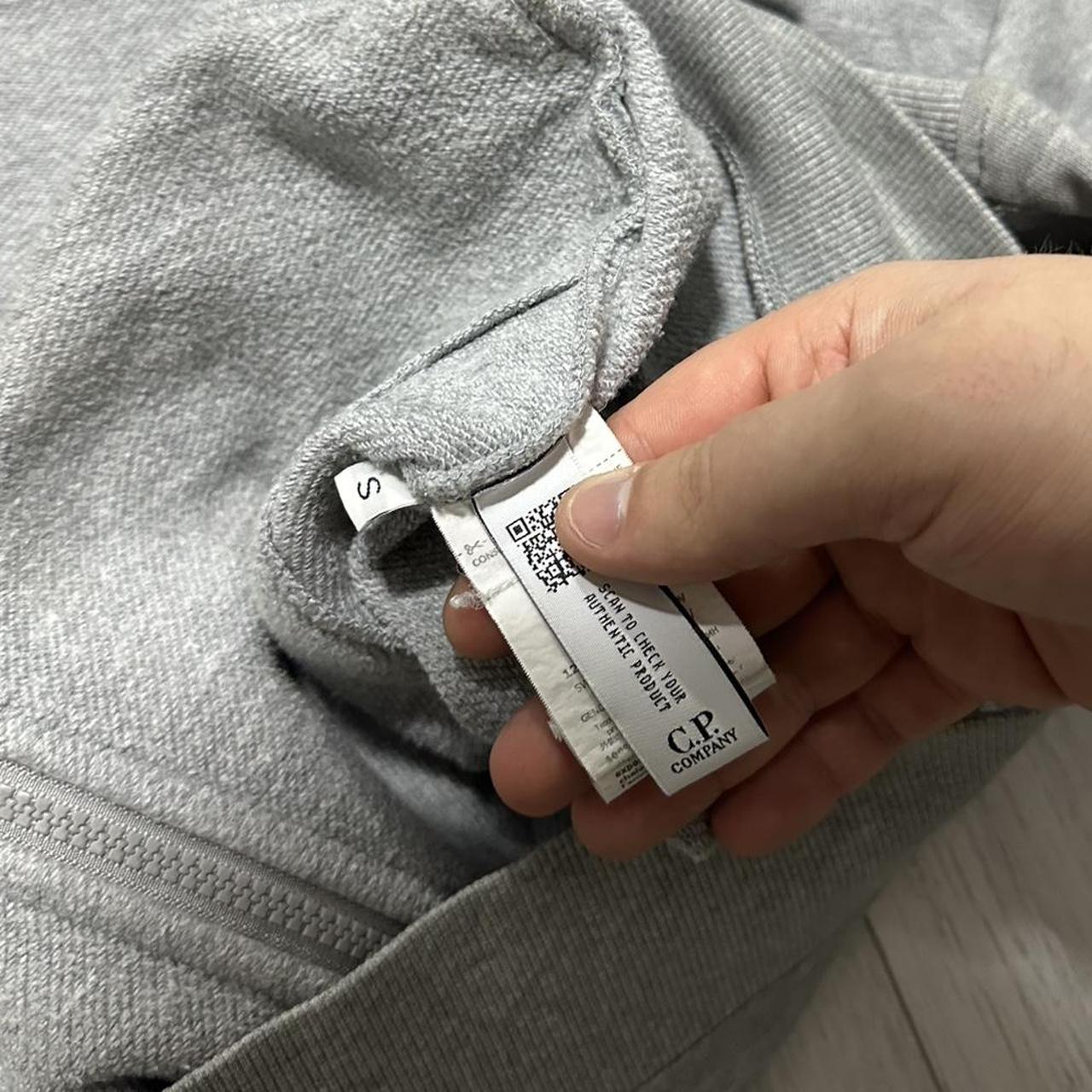 CP Company Grey Full Zip Goggle Hoodie