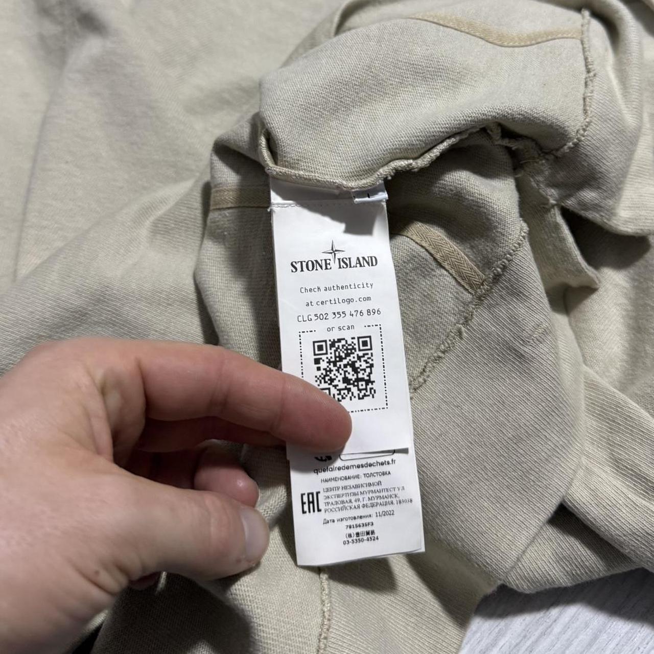Stone Island Ghost Quarter Zip Pullover | Large, Beige