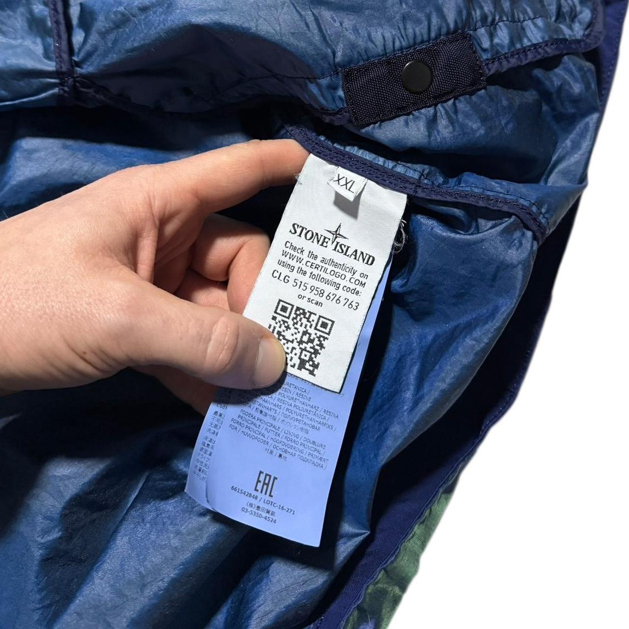 Stone Island Nylon Metal Colour Weft Jacket | XXL, Metallic Blue