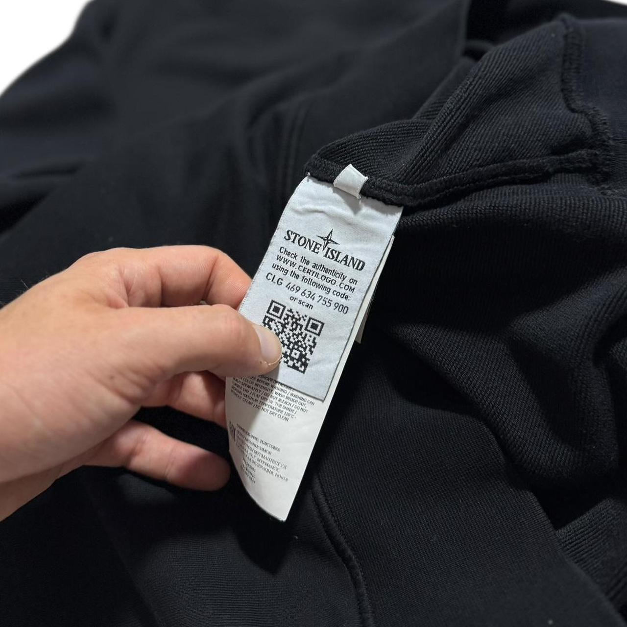Stone Island Black Pullover Crewneck | Medium, Black