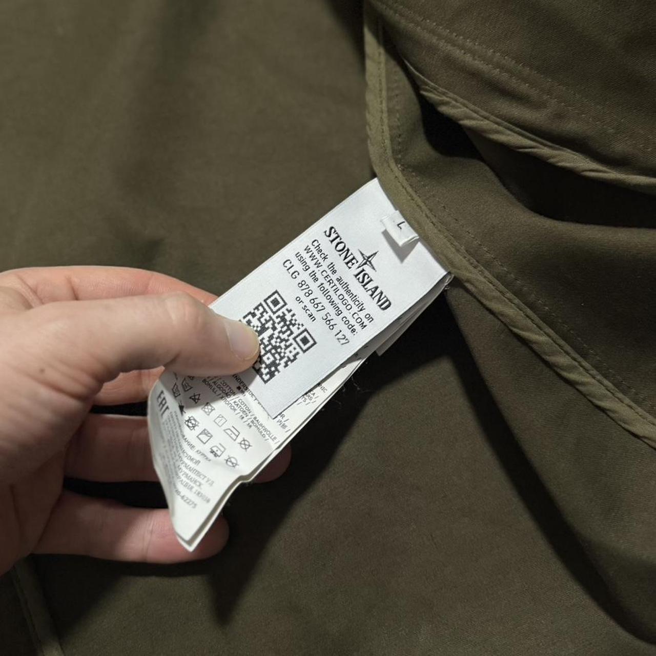 Stone Island Ghost Raso Gommato Jacket | Large, Olive
