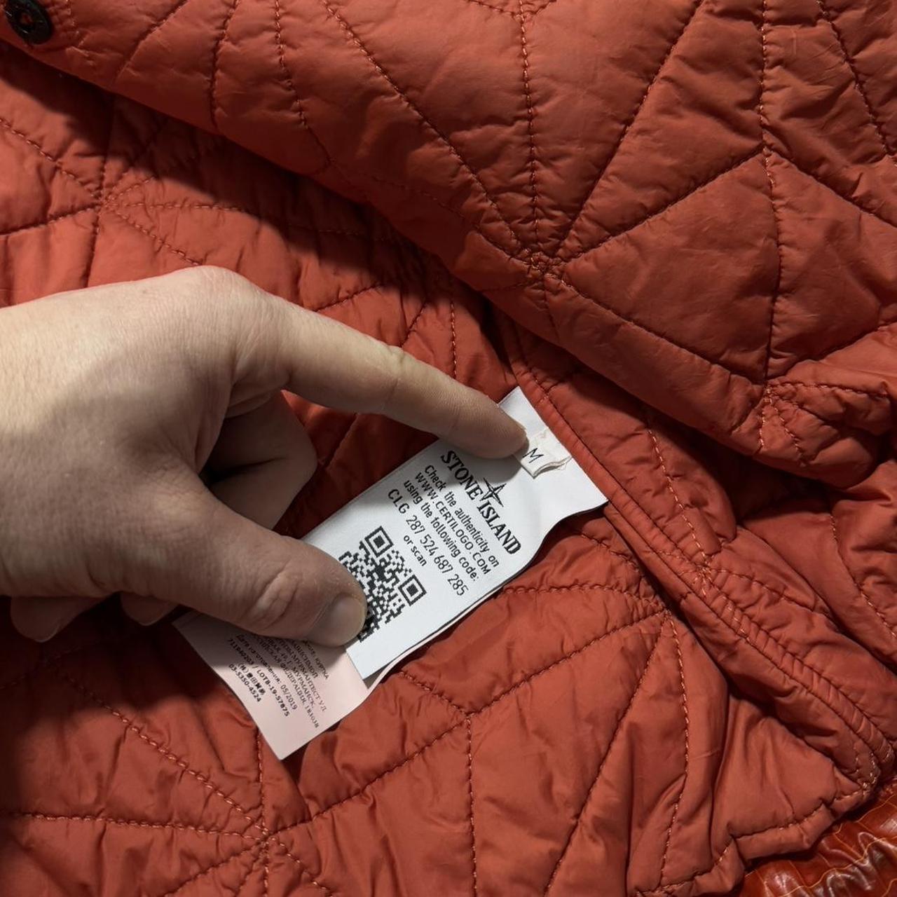 Stone Island Shadow Project Dual Grid Trench Jacket | Medium, Orange